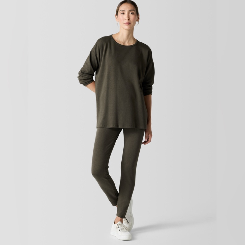 Eileen Fisher Cozy Brushed Terry High Waisted Hug Leggings 2X NWT